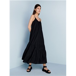 Maxikleid aus Leinenmischung