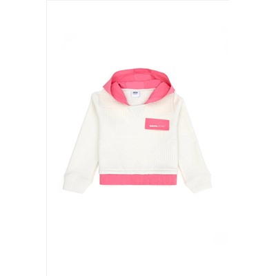 Kız Çocuk Taş Kapüşonlu Sweatshirt