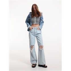 Crop Top mit hohem Baumwollanteil