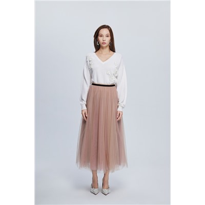 Jersey de lana y cachemir Blanco
