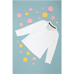 Kız Çocuk Beyaz Basic Sweatshirt