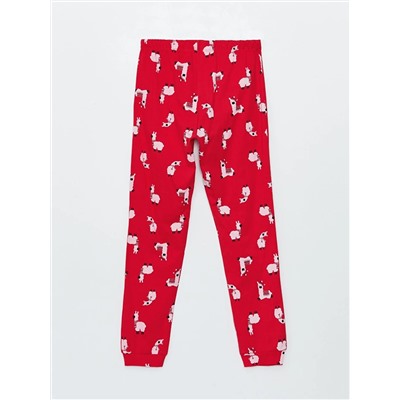 LC Waikiki Bisiklet Yaka Yılbaşı Temalı Uzun Kollu Kadın Pijama Takımı, LCW DREAM                                            
                                            Bisiklet Yaka Yılbaşı Temalı Uzun Kollu Kadın Pijama Takımı