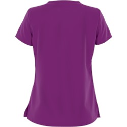 koi Sapphire Four-Way Stretch Scrubs Split Neck Top