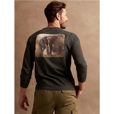 Heritage Front and Back Elephant Photo T-Shirt