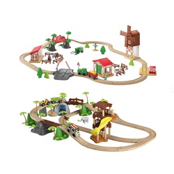 Playtive Holz Eisenbahnset Countryside / Dschungel