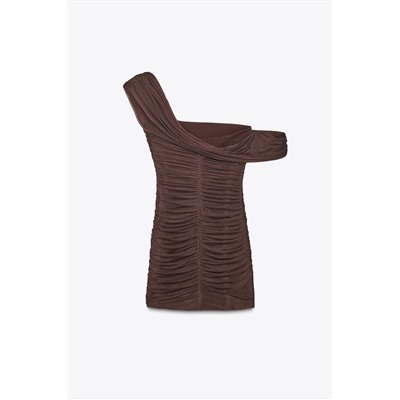 ASYMMETRIC SHORT DRESS WITH MATCHING DETAIL