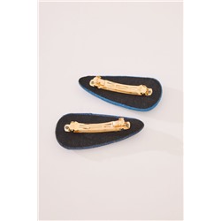 Pack 2 clips pelo denim azul