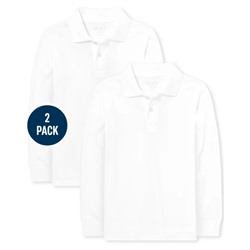 The Children’s Place  Boys Uniform Soft Jersey Polo 2-Pack - Multi Clr