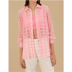 Pembe Comfort Fit Uzun Kollu Gömlek