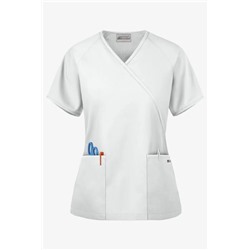 UA Best Buy Scrubs Women's 2-Pocket Mock Wrap Scrub Top