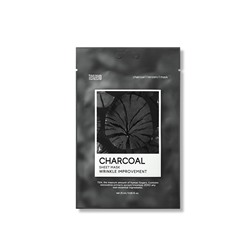 TENZERO CHARCOAL SHEET MASK Тканевая маска для лица с экстрактом древесного угля 25мл