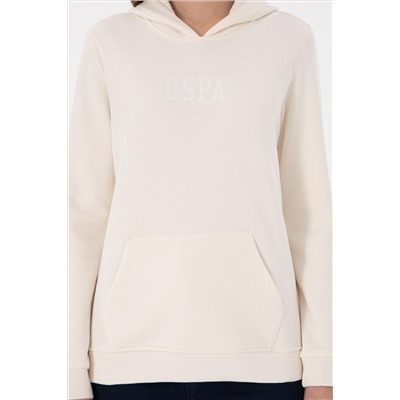 Kadın Krem Basic Sweatshirt