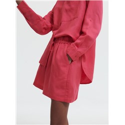 Shorts mit hohem Leinenanteil