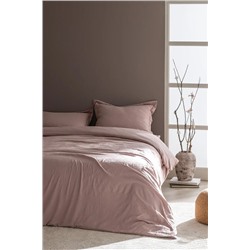 Mona Tek Kişilik Microfiber Lastikli Nevresim Takımı - Pudra