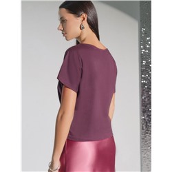 Нарядная футболка с принтом пайетками