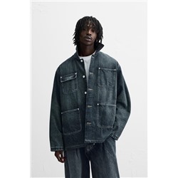 CAZADORA DENIM CUELLO CONTRASTE