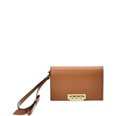 ZAC POSEN Earthette Leather Wristlet Clutch
