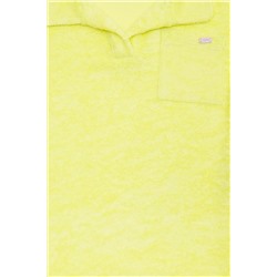 Kız Çocuk Neon Sarı Polo Yaka Tişört
