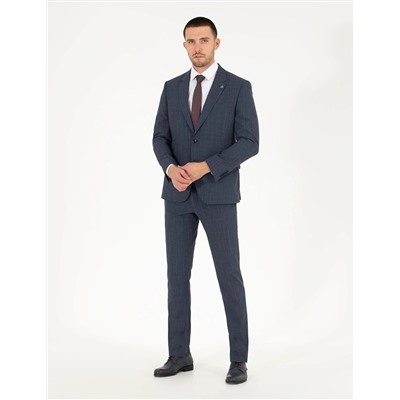 İndigo Slim Fit Takım Elbise