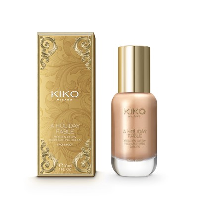 a holiday fable molten glow highlighting drops