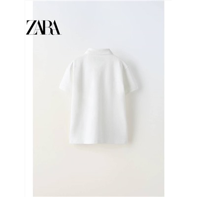 ZARA  😍 официальный сайт⚡️ ежегодно перед началом учебного года набирала эти футболки поло, как альтернативу рубашкам ( когда магазины 👕 у нас были открыты)     ✅Цвет: на фото     ✅Материал: хлопок