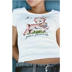 SLOGAN PRINT T-SHIRT