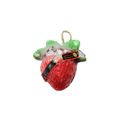 Фигурное спа-мыло «Клубничка» c натуральной люфой 125 гр  / Lufa spa soap strawberry