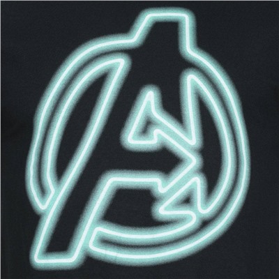 AVENGERS MARVEL Neon Herren T-Shirt FCMTS019BLK
