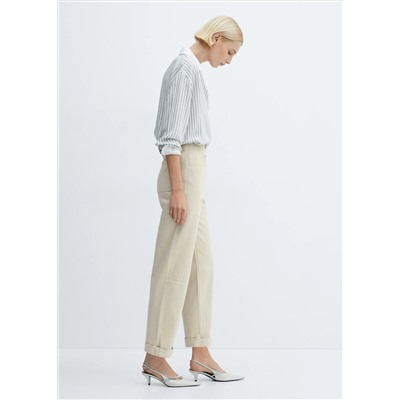 Jeans slouchy cintura goma