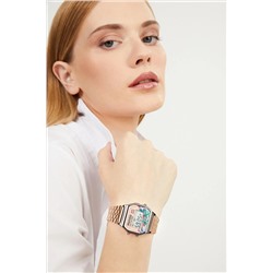 Aqua Di Polo 1987 Unisex Rose Gold Retro Çiçek Desenli Dijital Kol Saati Apwa034003 APWA0340