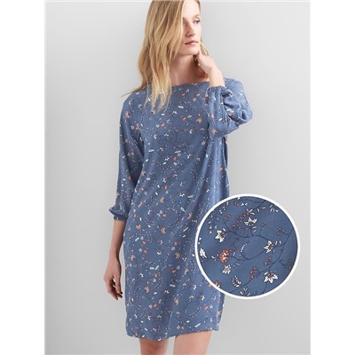 V-back shift dress
