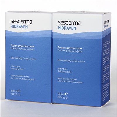 S*sd*rma PACK Duplo Hidraven Crema espumosa sin jabón 20% Descuento