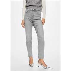 Jeans mom confort tiro alto -  Mujer | MANGO OUTLET España