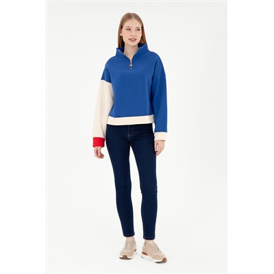 Kadın Koyu Mavi Toothpick Fit Jean Pantolon