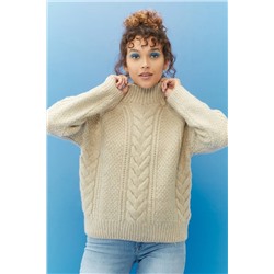 Lee Kadın Regular Fit Normal Kesim Dik Yaka Kazak L222606