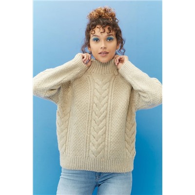 Lee Kadın Regular Fit Normal Kesim Dik Yaka Kazak L222606