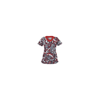 UA Paisley Showers Granite Print Scrub Top