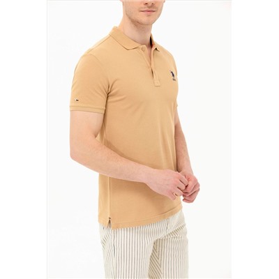 Erkek Camel Basic Polo Yaka Tişört