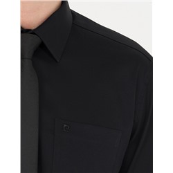 Siyah Regular Fit Uzun Kollu Basic Gömlek