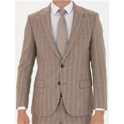 Bej Ex. Slim Fit Takım Elbise