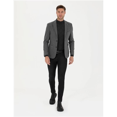 Füme Slim Fit Ceket