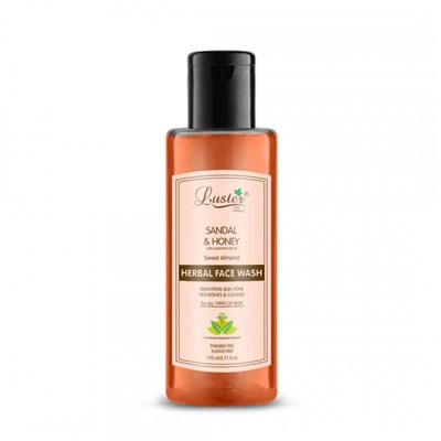 LUSTER Sandal &amp; Honey Herbal Face Wash Питательный гель для умывания с маслом сандалового дерева и мёдом 110мл