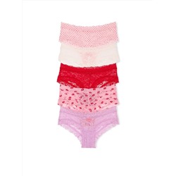 5-Pack Lace Cheeky Panties