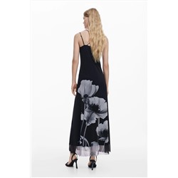 Vestido largo amapolas