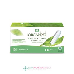 Organyc Tampons Sans Applicateur x16