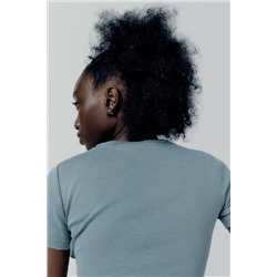 FADED-EFFECT RIBBED CROP TOP