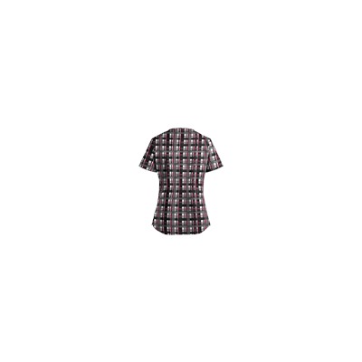 UA Plaid Sugar Berry Scrub Top