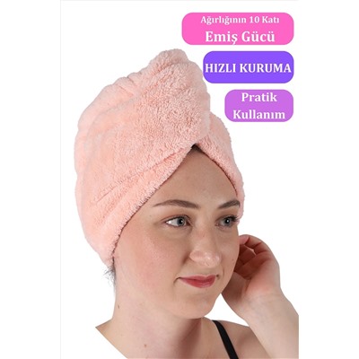vosveraLüks Soft Saç Kurutma Bonesi Pembe
