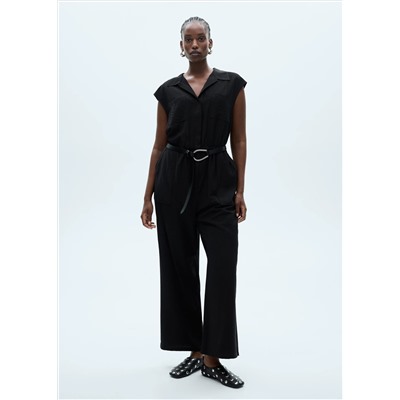 Mono bolsillos cuello camisero