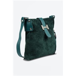 Bandolera de piel Verde